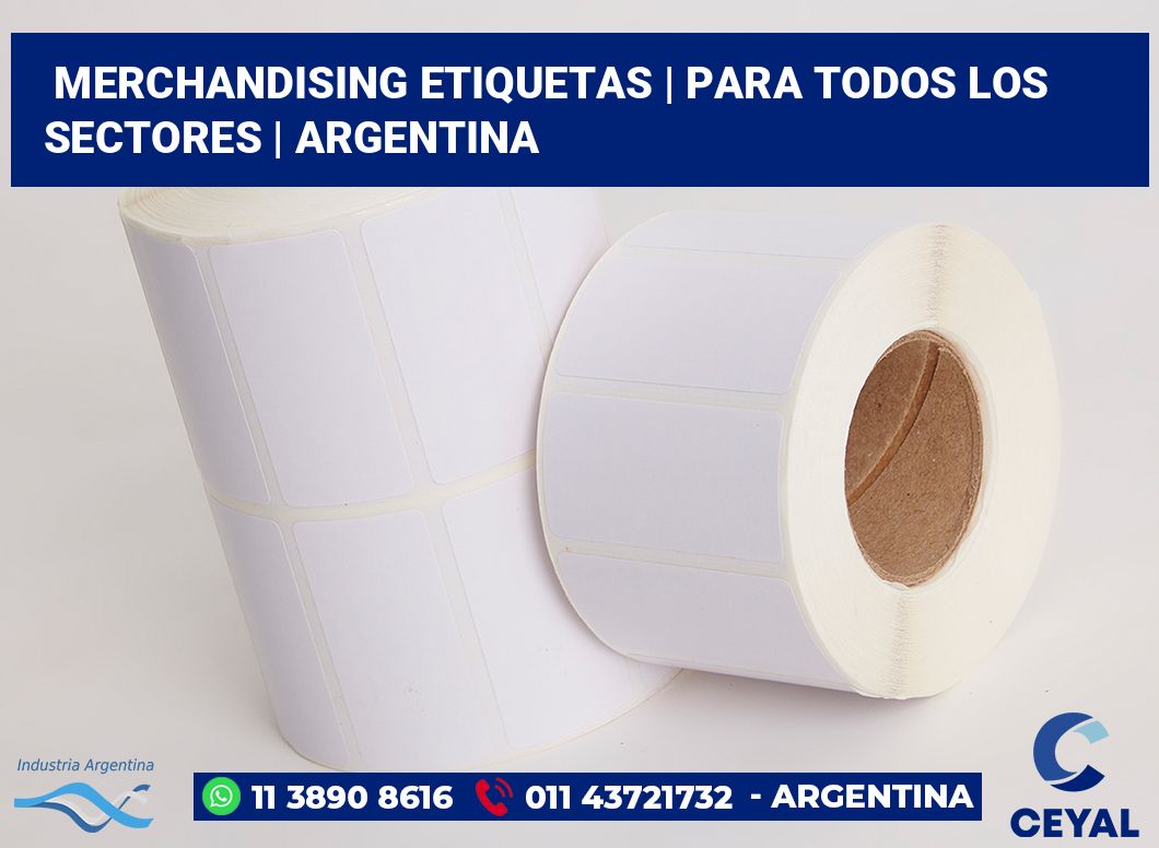 Merchandising etiquetas | Para todos los sectores | Argentina