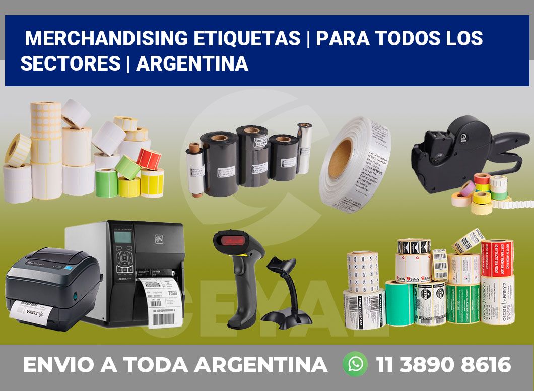 Merchandising etiquetas | Para todos los sectores | Argentina