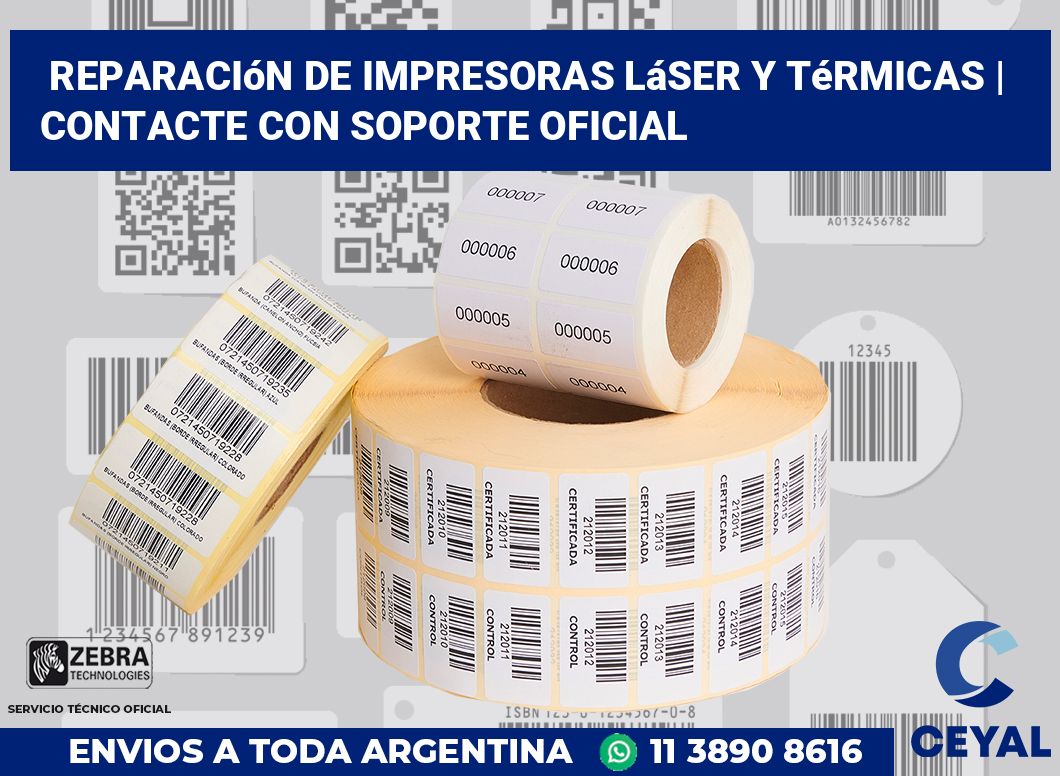 Reparación de impresoras láser y térmicas | Contacte con soporte oficial