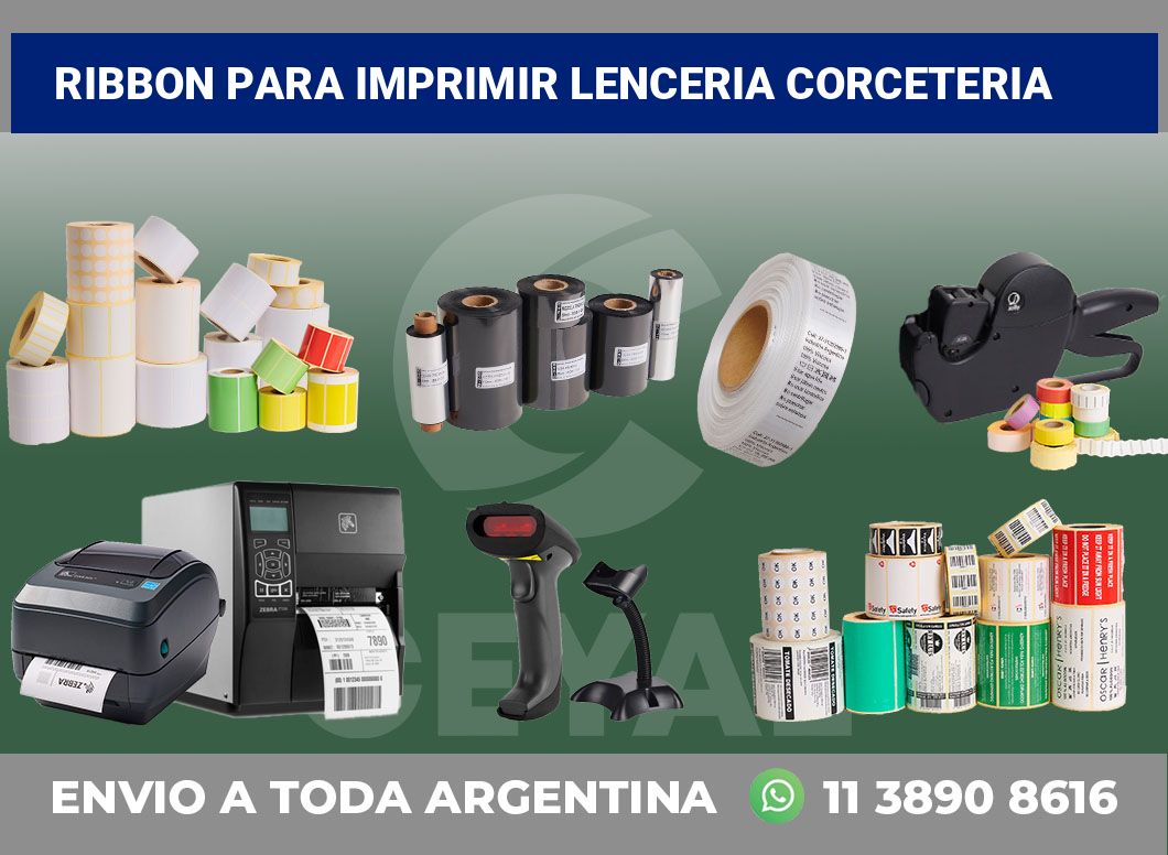 Ribbon para imprimir Lenceria corceteria