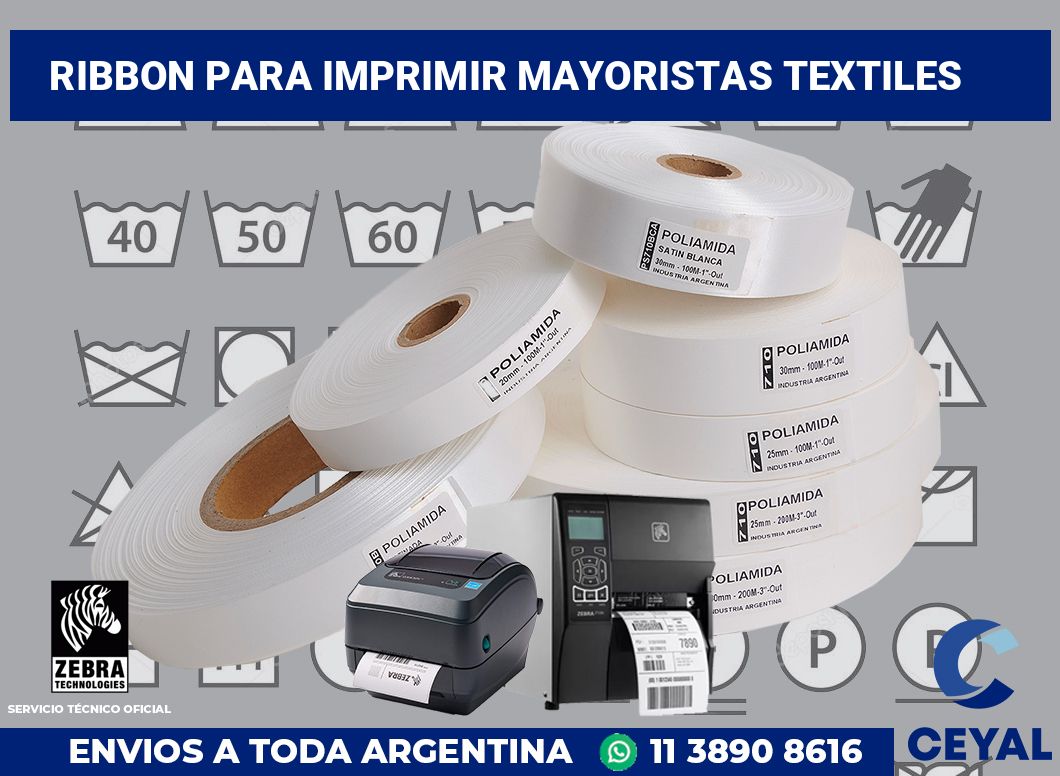 Ribbon para imprimir Mayoristas textiles