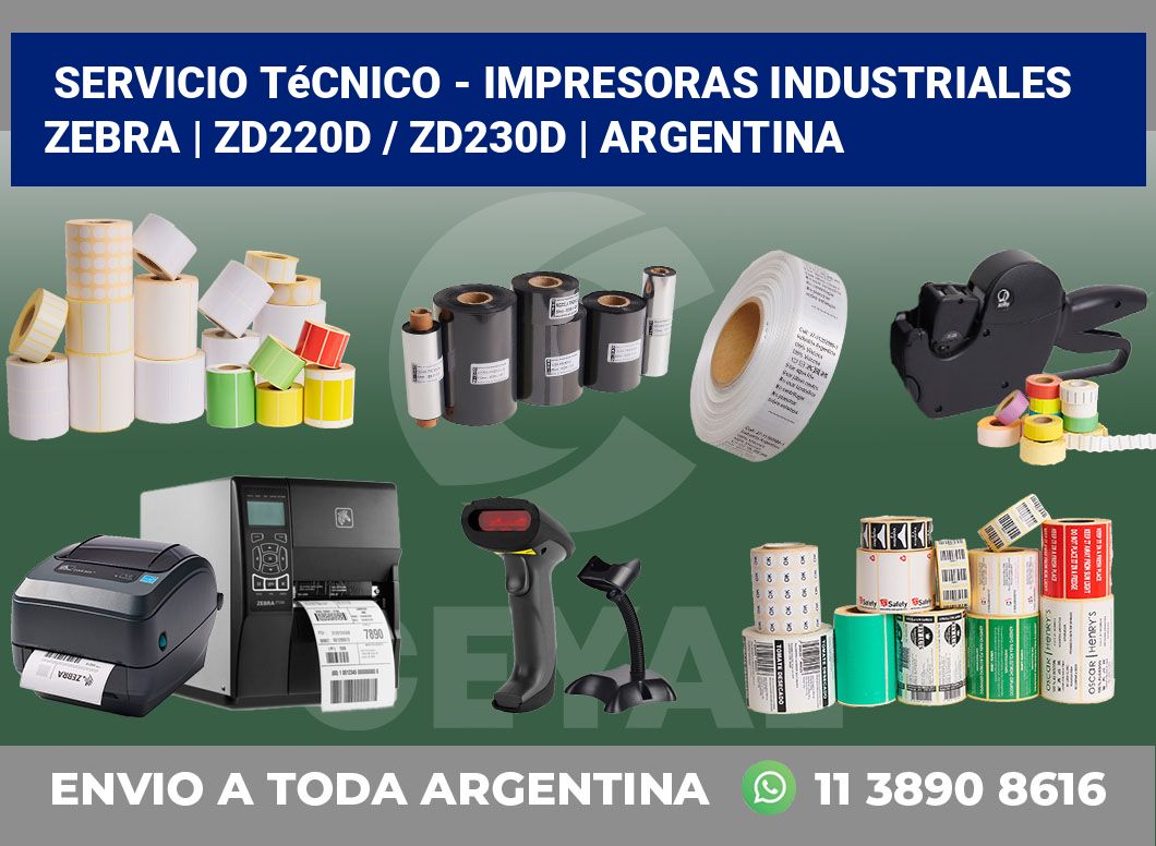 Servicio técnico – impresoras industriales Zebra | ZD220d / ZD230d | Argentina