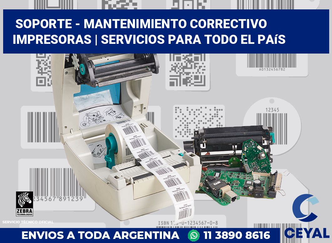 Soporte - Mantenimiento correctivo impresoras | Servicios para todo el país