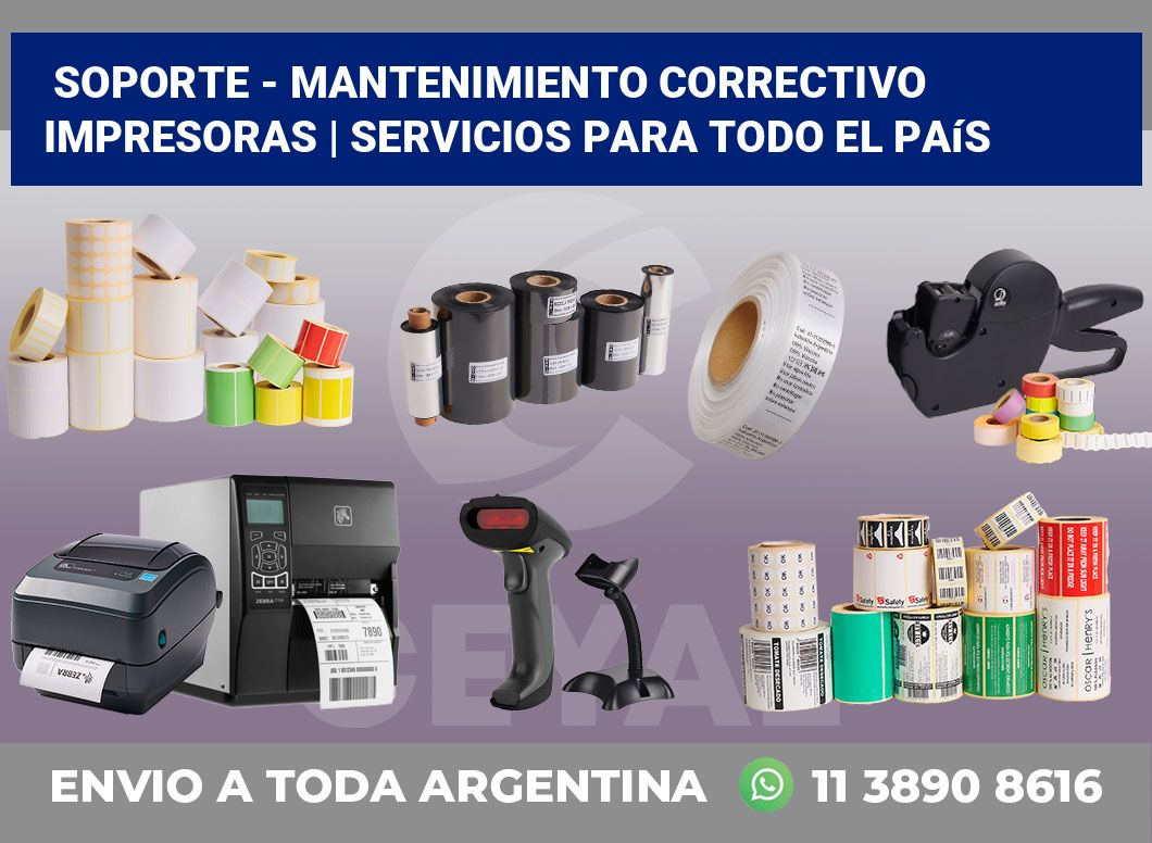 Soporte – Mantenimiento correctivo impresoras | Servicios para todo el país