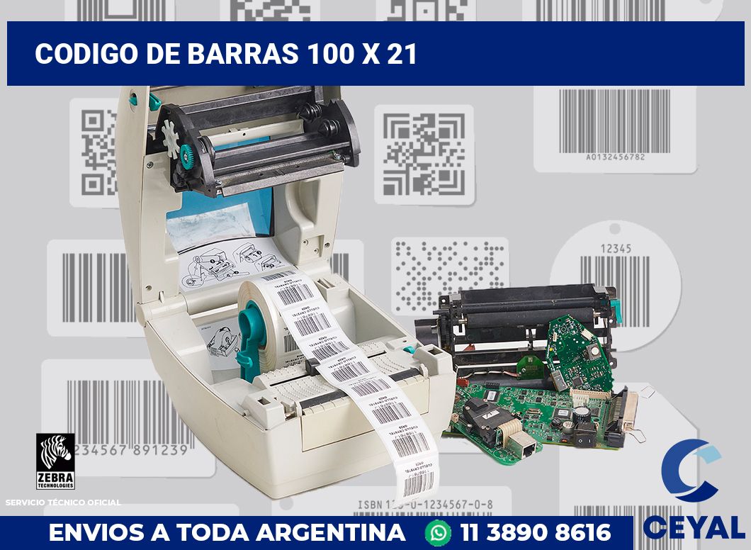 codigo de barras 100 x 21