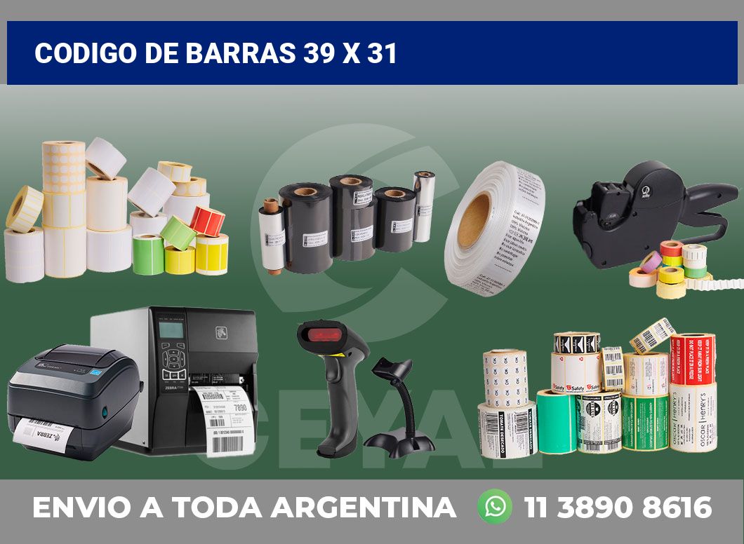 codigo de barras 39 x 31
