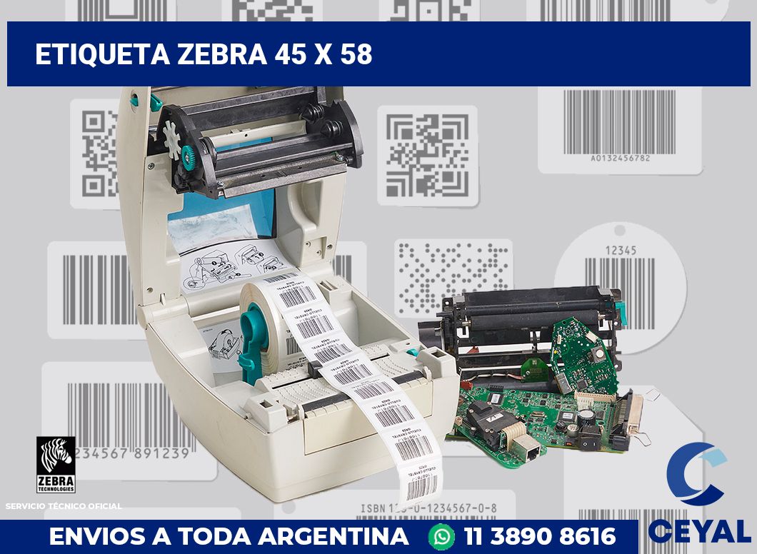 etiqueta zebra 45 x 58