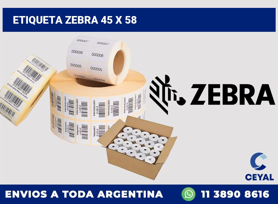 etiqueta zebra 45 x 58