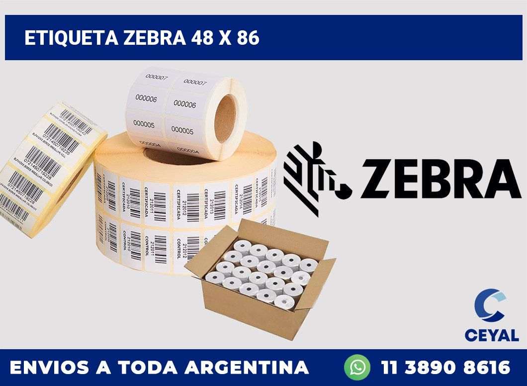 etiqueta zebra 48 x 86