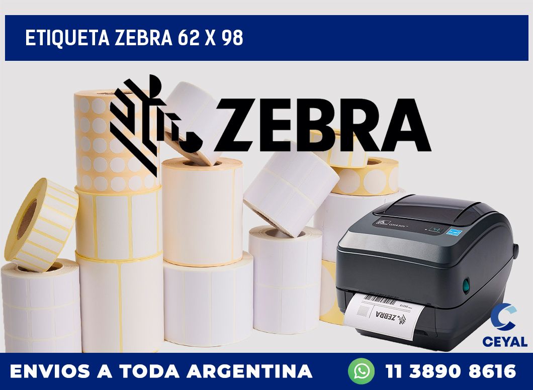 etiqueta zebra 62 x 98