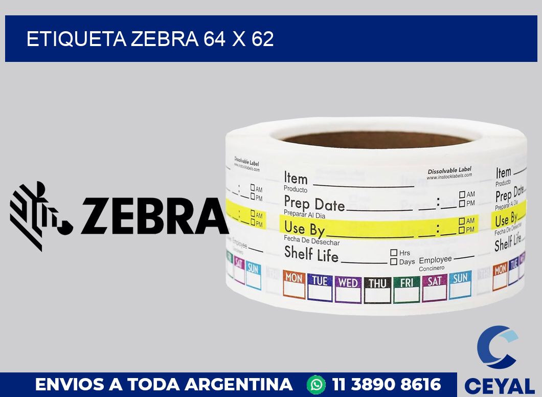 etiqueta zebra 64 x 62