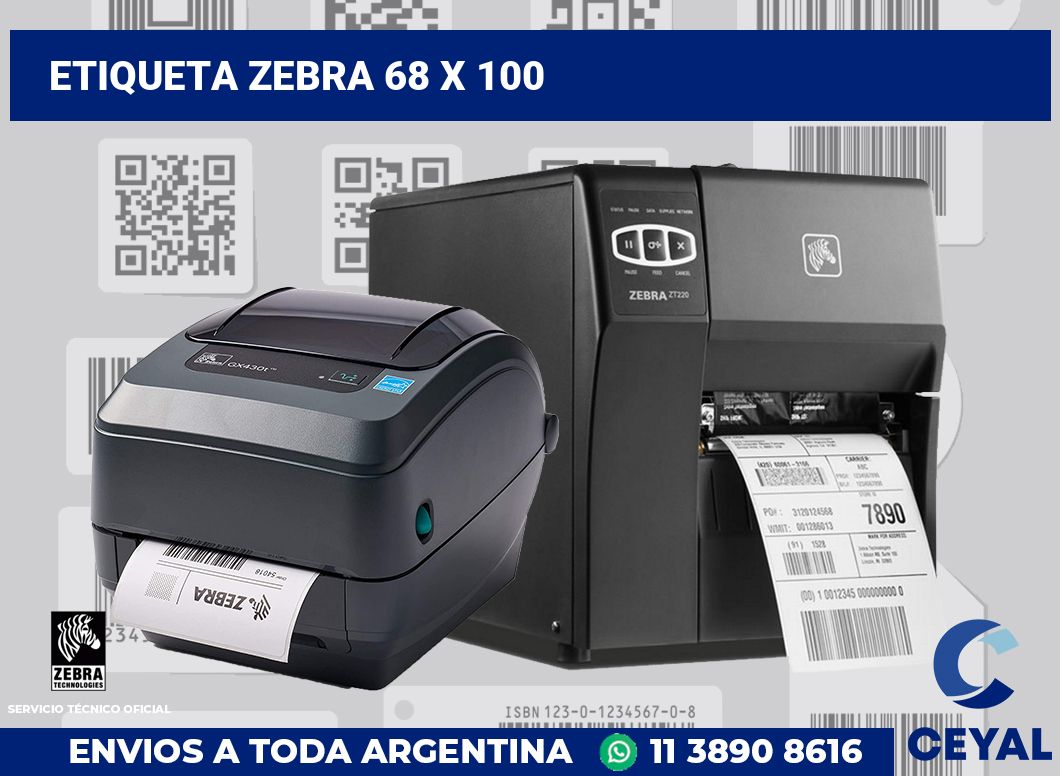 etiqueta zebra 68 x 100