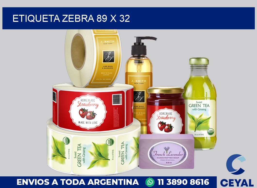 etiqueta zebra 89 x 32