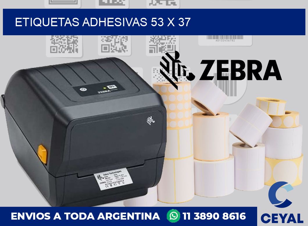 etiquetas adhesivas 53 x 37