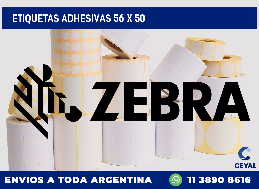 etiquetas adhesivas 56 x 50