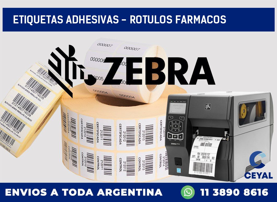 etiquetas adhesivas – rotulos farmacos