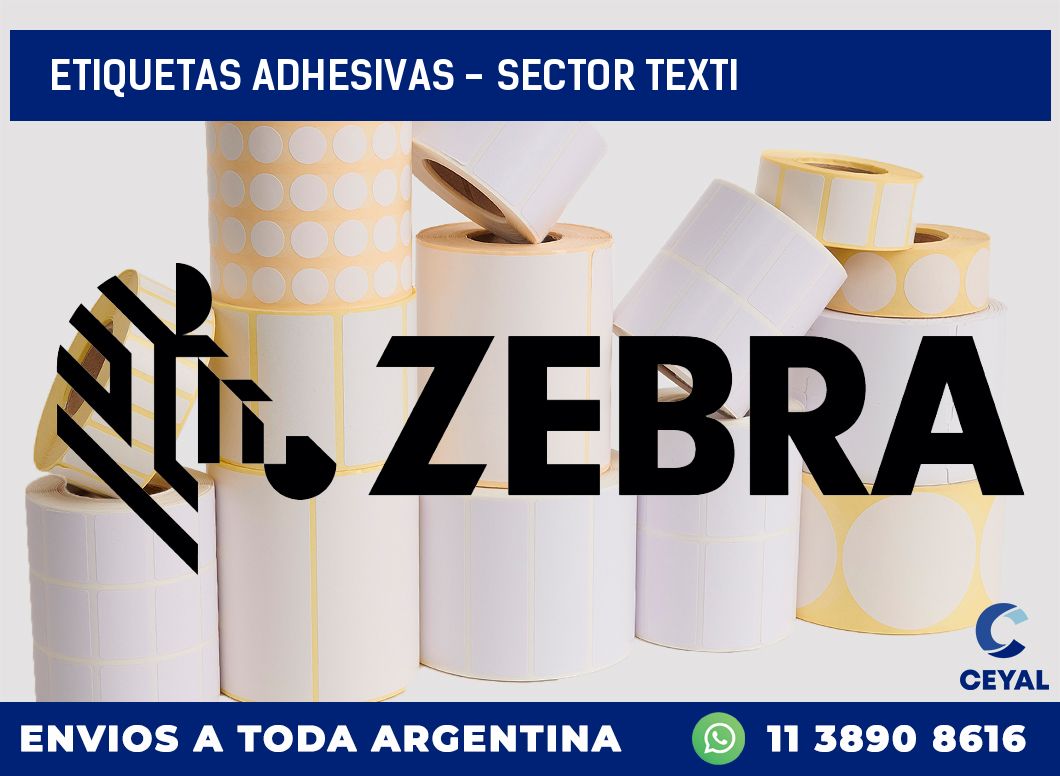 etiquetas adhesivas – sector texti