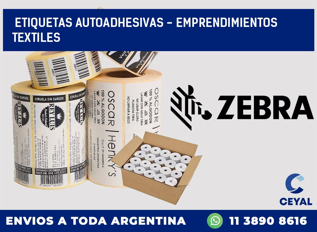 etiquetas autoadhesivas – Emprendimientos textiles