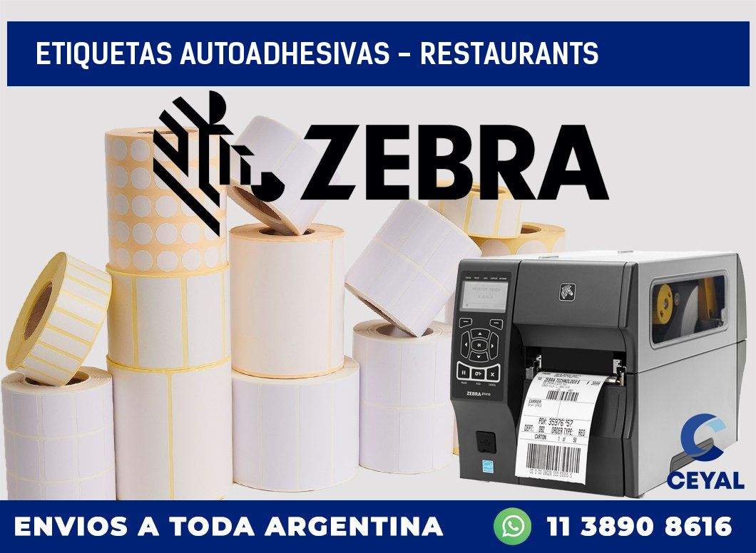 etiquetas autoadhesivas – Restaurants