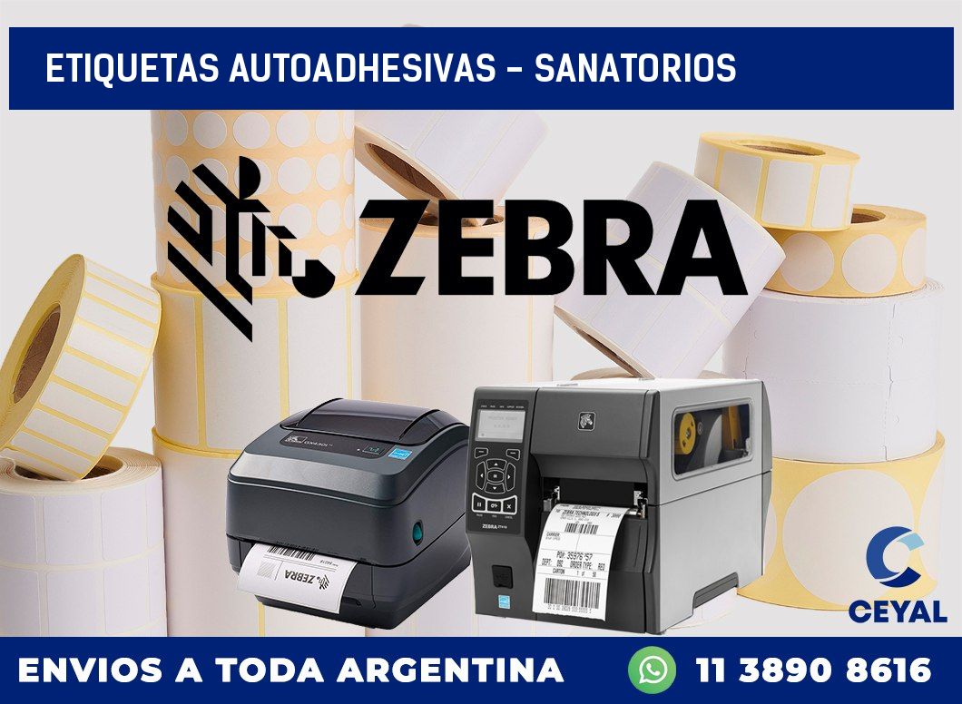 etiquetas autoadhesivas – sanatorios