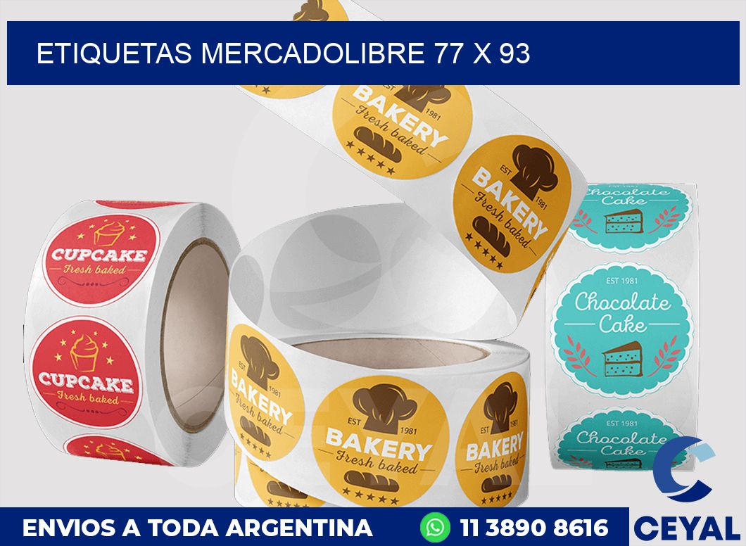 etiquetas mercadolibre 77 x 93