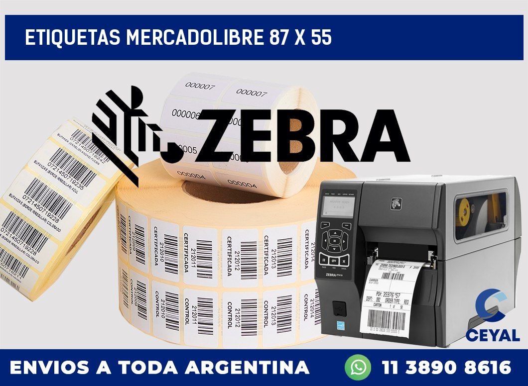 etiquetas mercadolibre 87 x 55