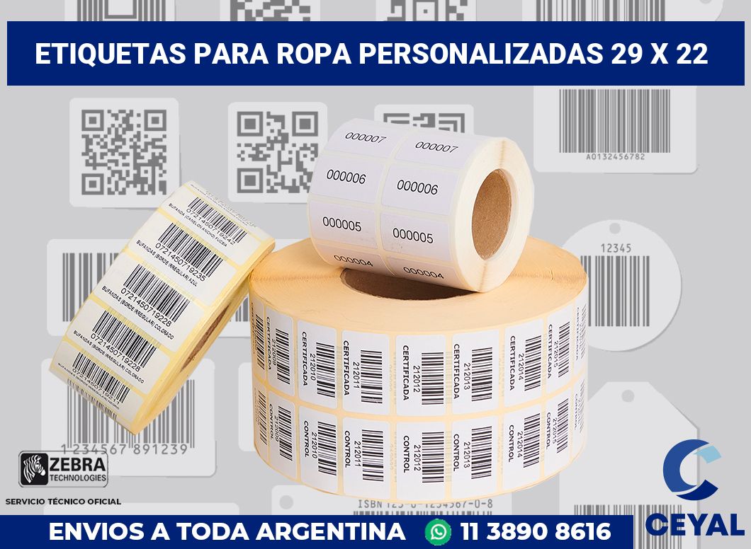 etiquetas para ropa personalizadas 29 x 22