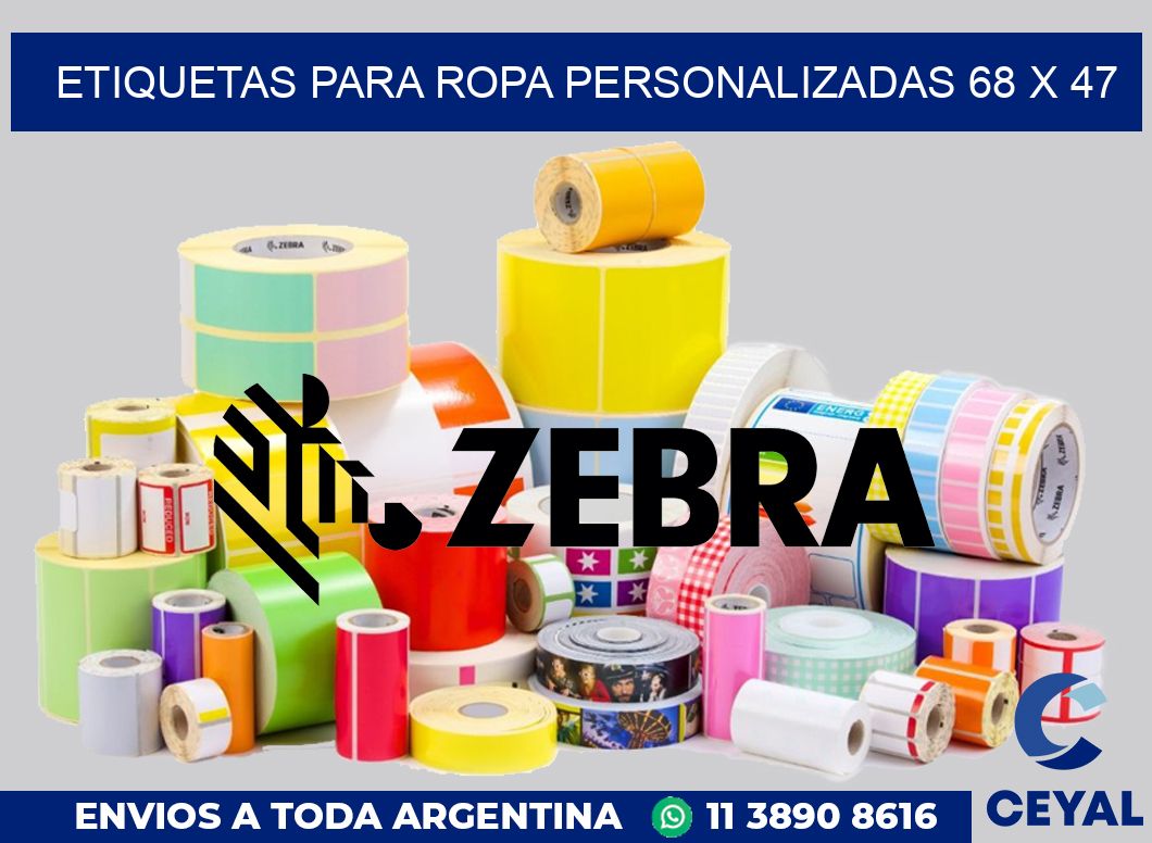 etiquetas para ropa personalizadas 68 x 47