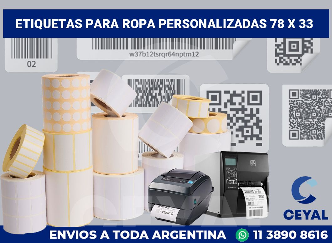 etiquetas para ropa personalizadas 78 x 33