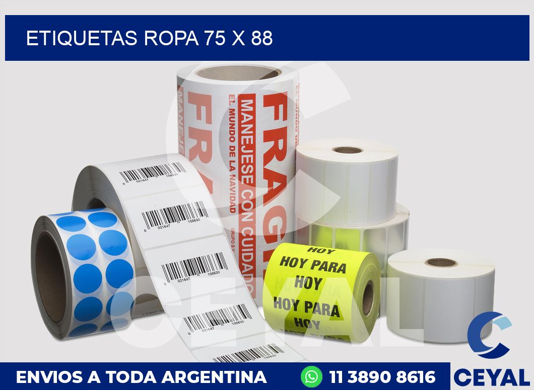 etiquetas ropa 75 x 88