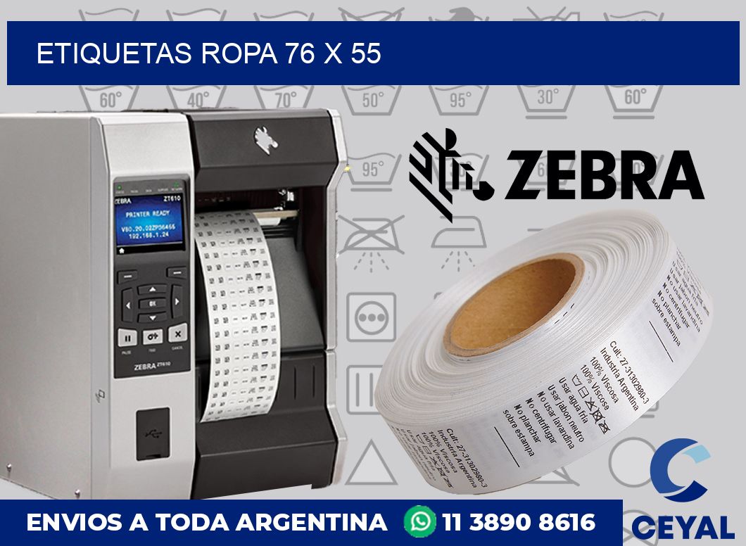 etiquetas ropa 76 x 55
