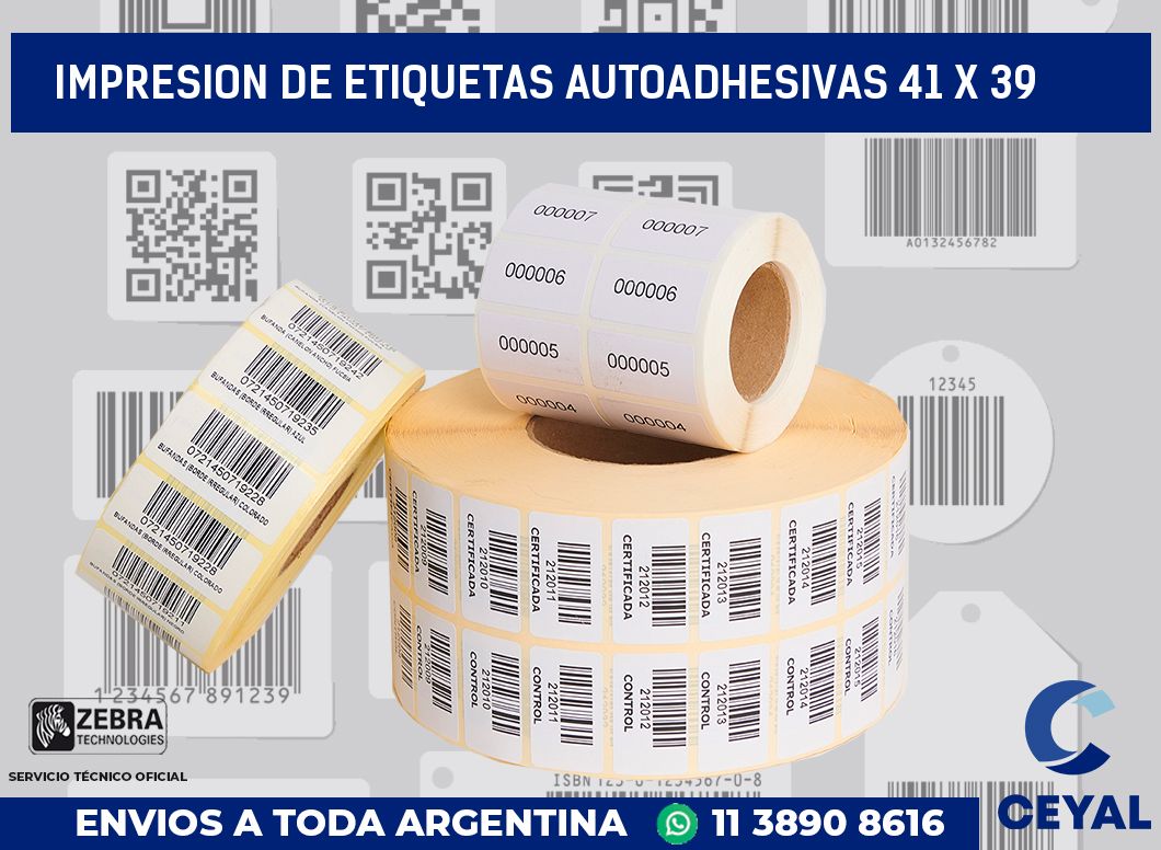 impresion de etiquetas autoadhesivas 41 x 39