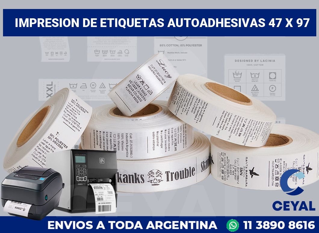 impresion de etiquetas autoadhesivas 47 x 97