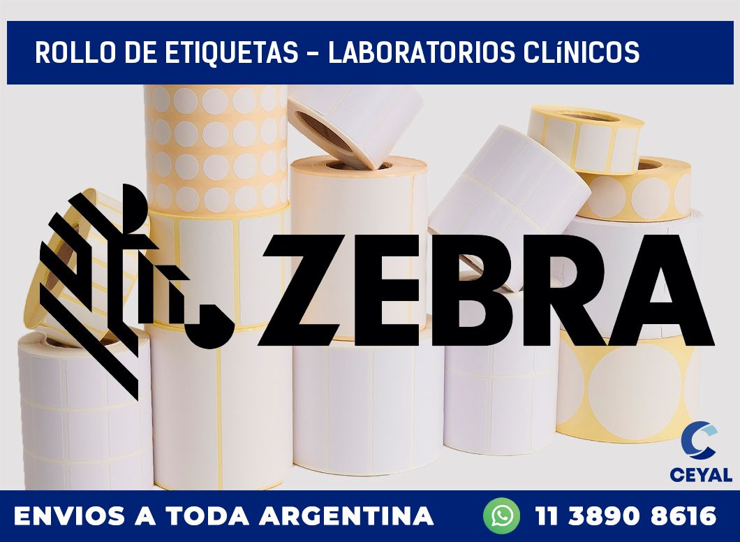rollo de etiquetas – Laboratorios clínicos