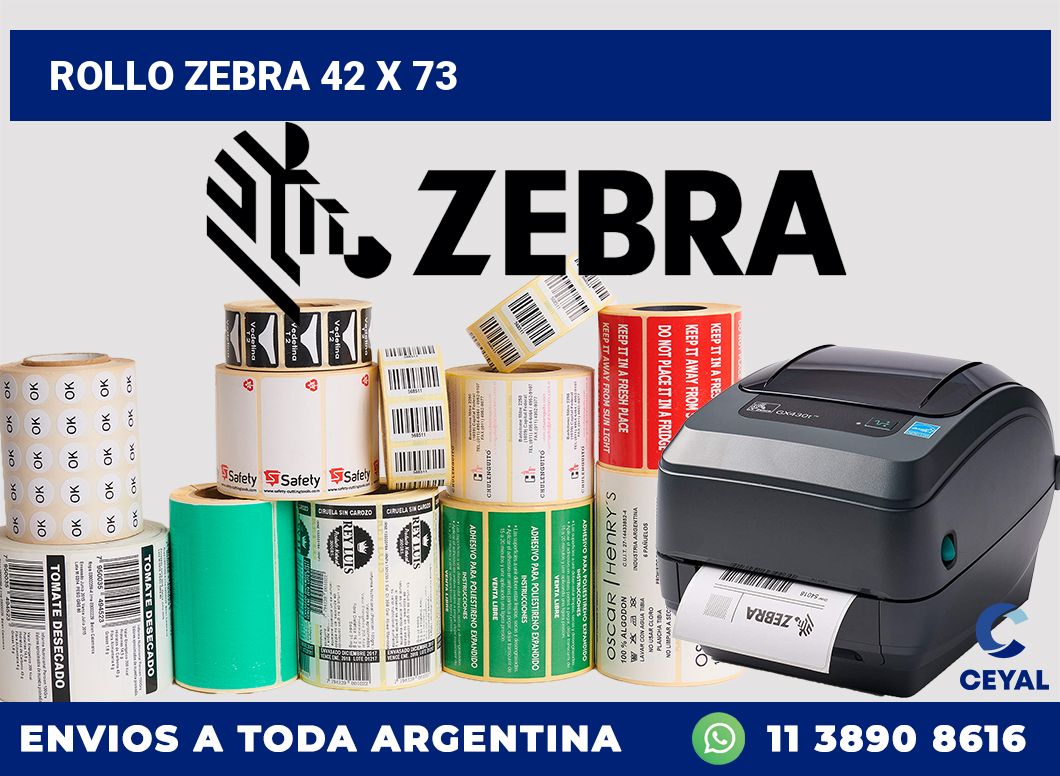 rollo zebra 42 x 73