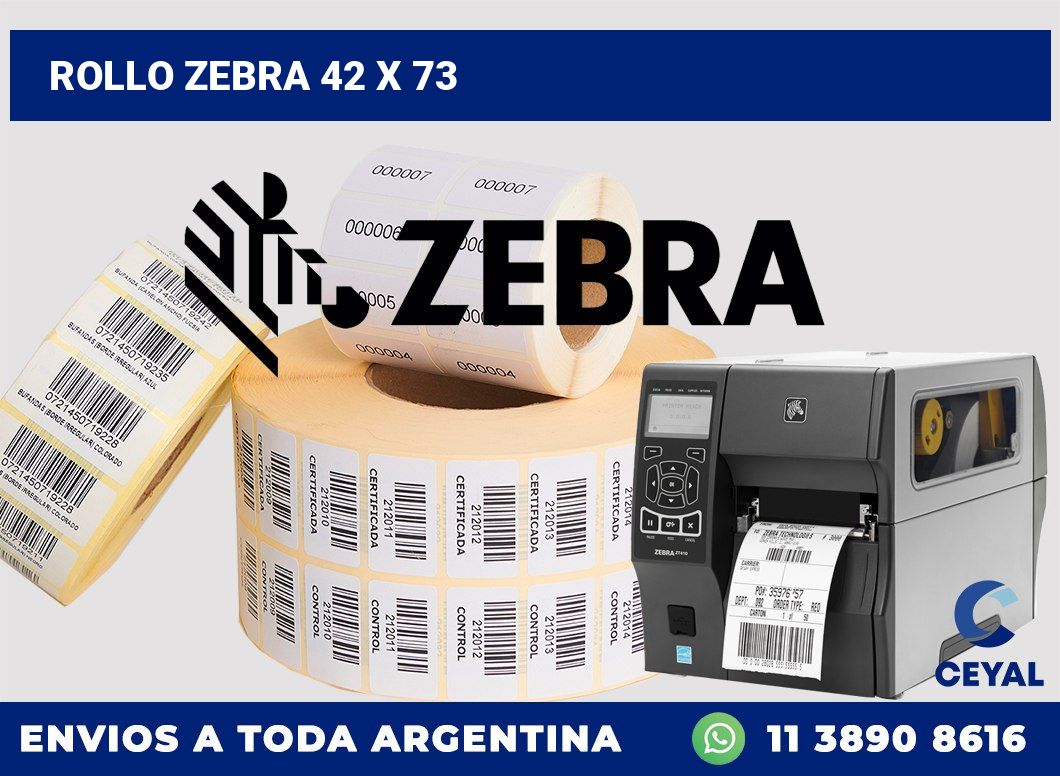 rollo zebra 42 x 73