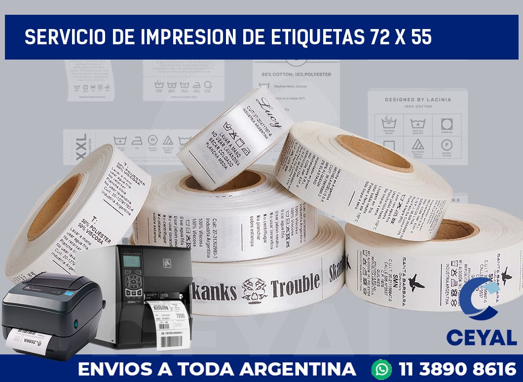 servicio de impresion de etiquetas 72 x 55