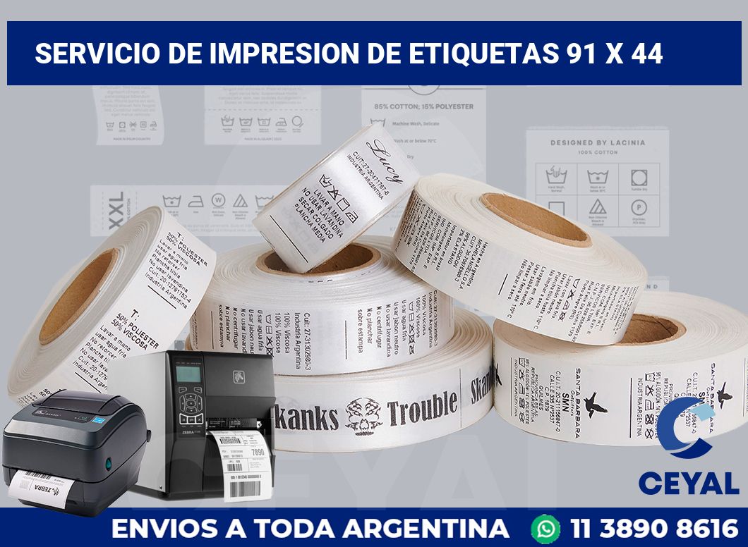servicio de impresion de etiquetas 91 x 44