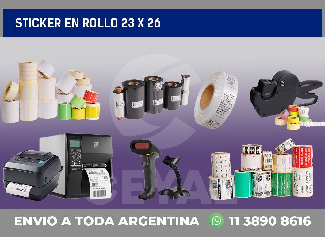 sticker en rollo 23 x 26