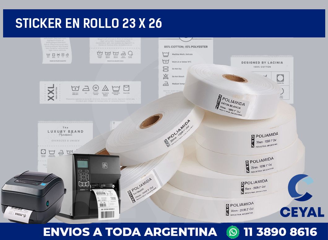 sticker en rollo 23 x 26
