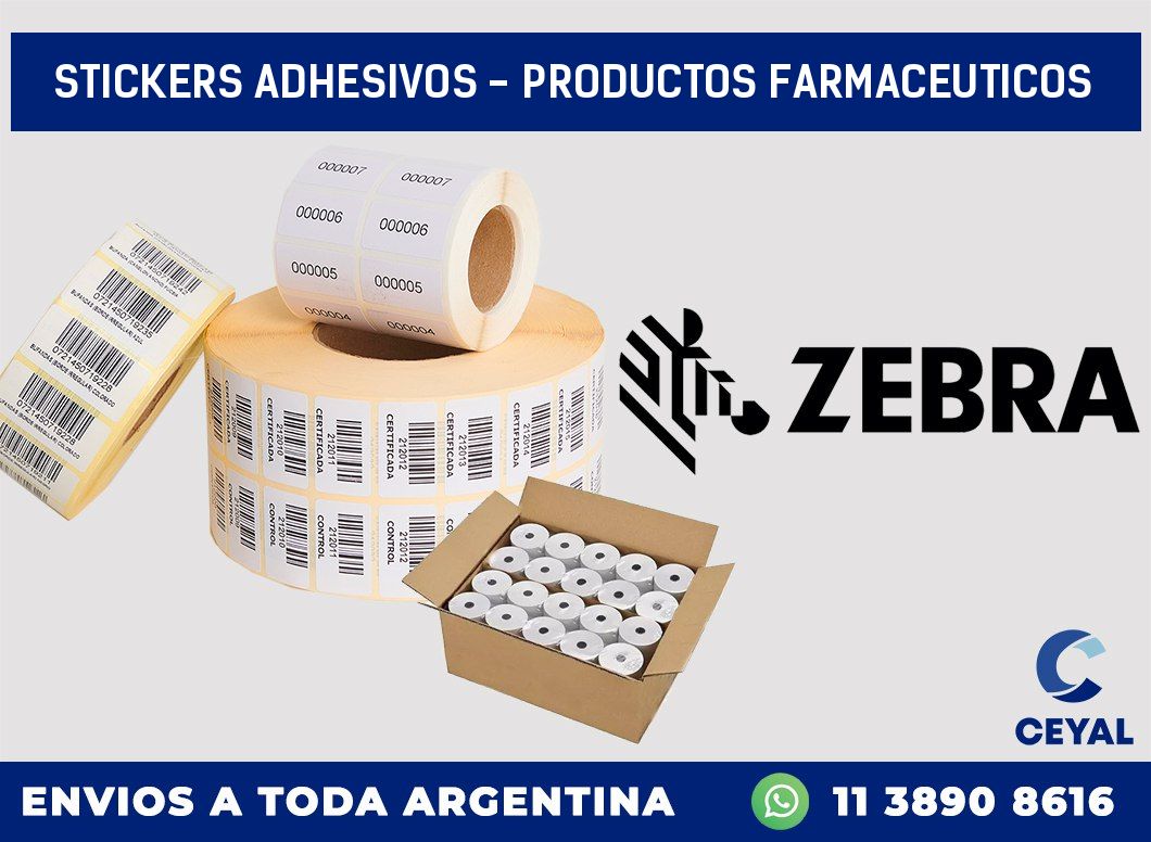 stickers adhesivos – productos farmaceuticos