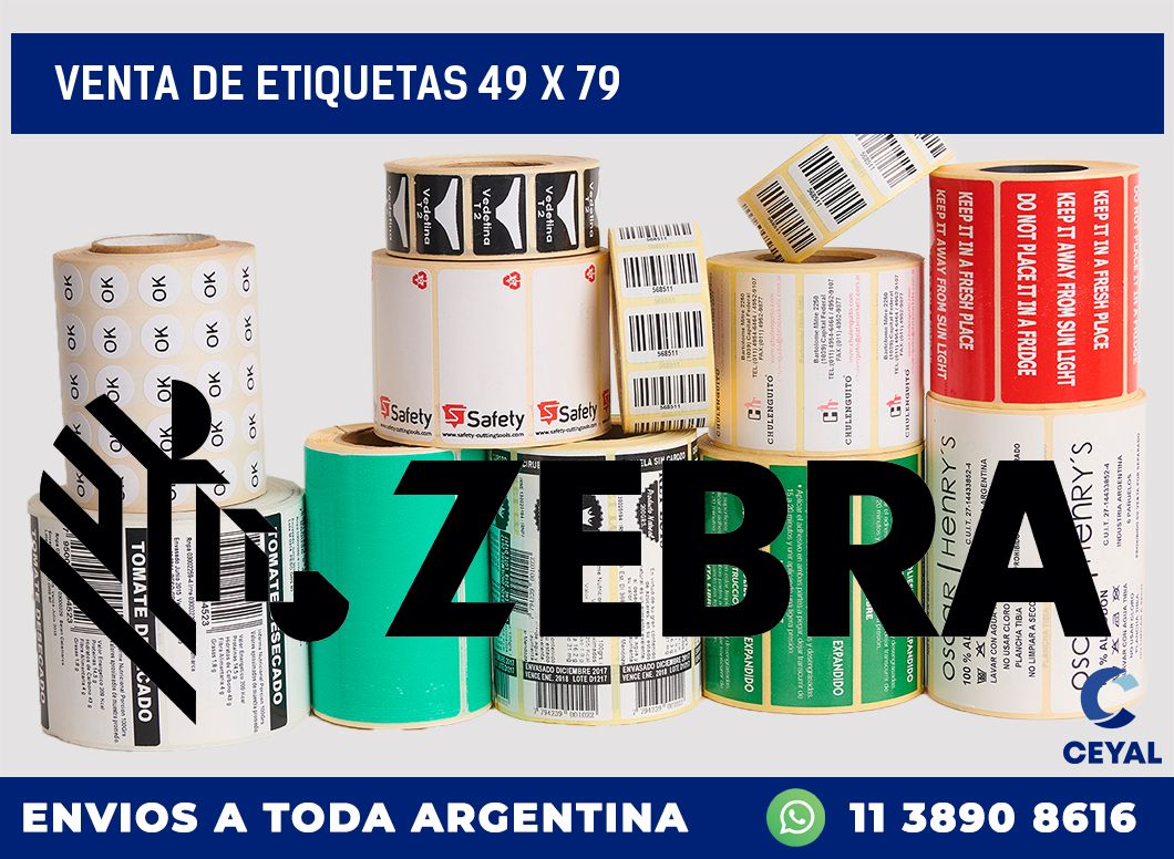 venta de etiquetas 49 x 79