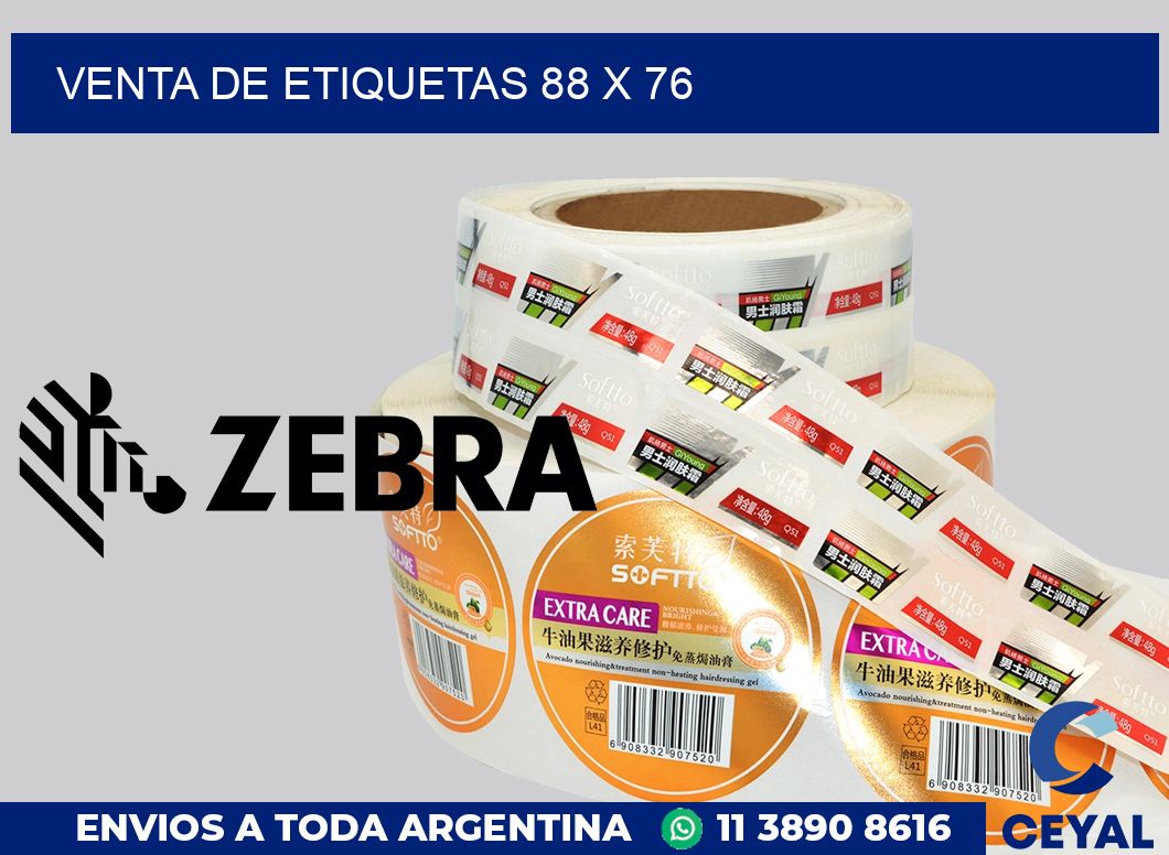 venta de etiquetas 88 x 76