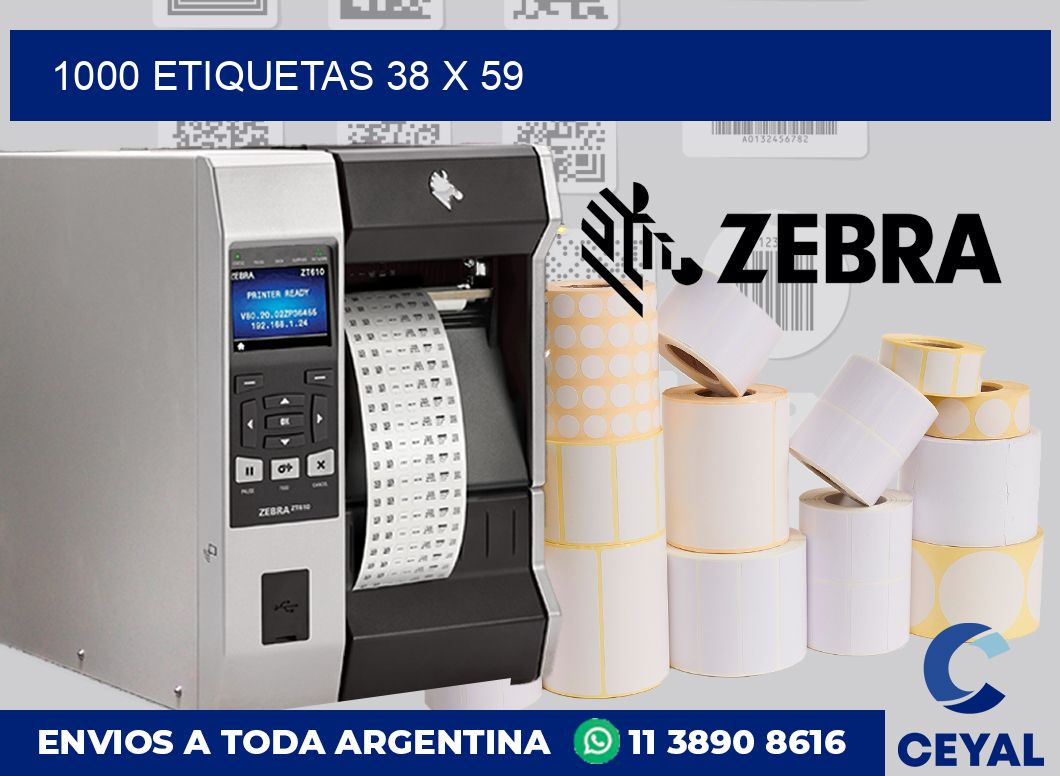 1000 etiquetas 38 x 59