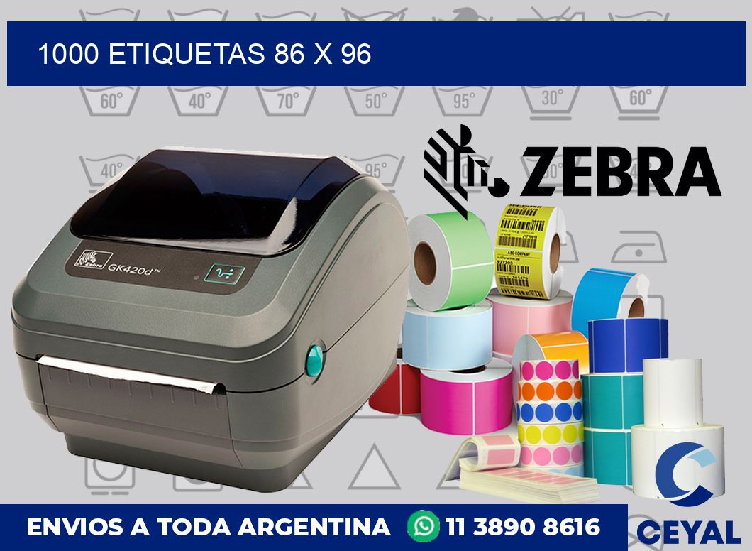 1000 etiquetas 86 x 96