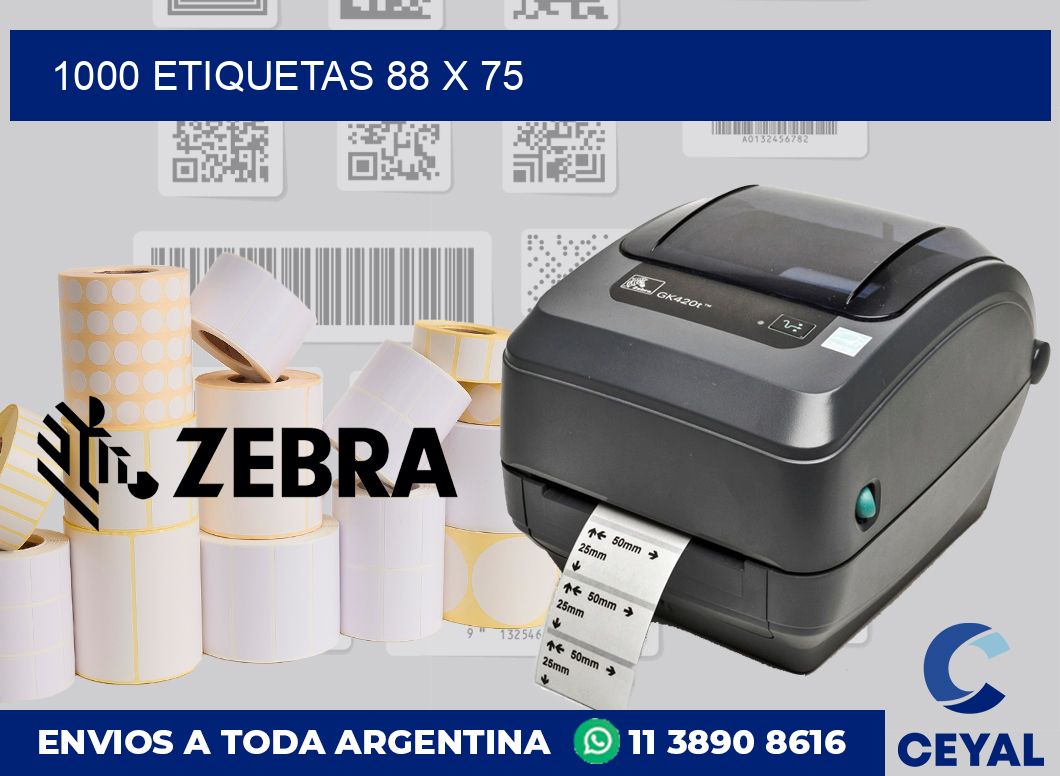1000 etiquetas 88 x 75