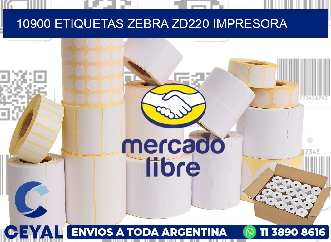 10900 etiquetas Zebra zd220 impresora
