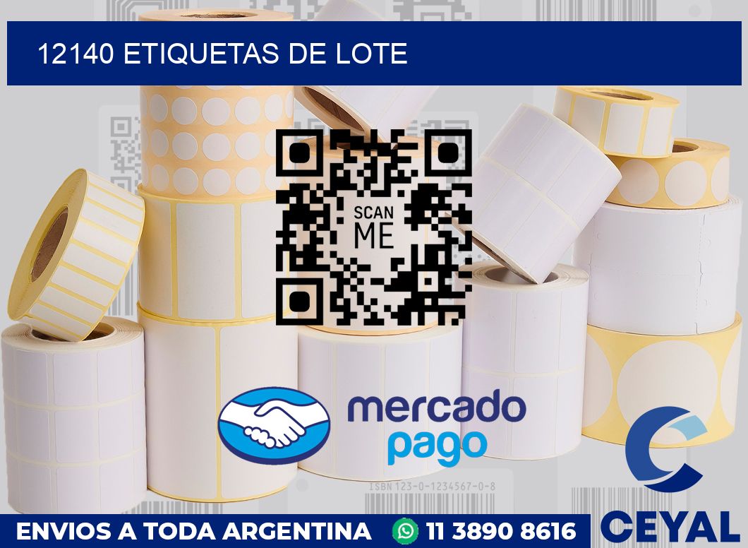 12140 Etiquetas de lote