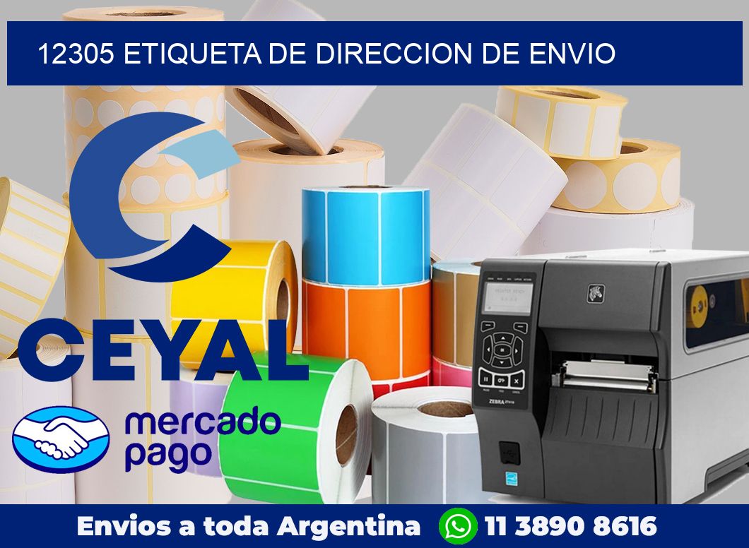 12305 Etiqueta de direccion de envio