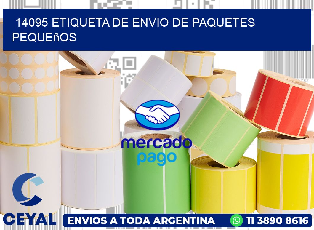 14095 Etiqueta de envio de paquetes pequeños